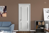 Open wood door solid wood composite paint door-T02