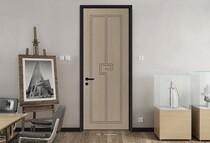 Open the wooden door New Chinese style-T60 (solid wood composite door)