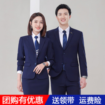 Suit sets mens professional clothes men and women with the same casual suit business formal wear slim sales department vest work clothes