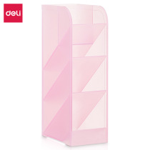 Dili 8932 students oblique pen holder creative fashion Korean hipster student desktop stationery transparent storage box
