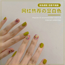 Net red Nail Polish Gel 2021 New Summer Pop Color Ice-Through Jelly Green Lasting Beauty Chia Store Exclusive