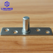 Glass door top shaft Seven-shaped stainless steel top plate top shaft Ground spring door accessories clip card top shaft