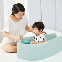 Bed fence baby anti-fall bed guardrail safety bed fence children anti-fall bedside soft bag baffle foldable