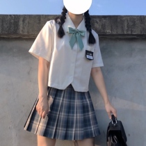 (Cat Ninette) # Cumulonimbus # Original jk uniform skirt Genuine grid skirt College style pleated skirt spot