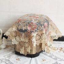 Hollow lace Rice cooker cover towel nightstand cover Microwave oven square towel Coffee table cloth Refrigerator dust cover Multi-purpose cover cloth