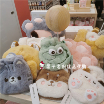 Mingchuang Excellent Animal Series Green Small Dinosaur Backpack Hot Water Bag Winter Backpack Plus Water Warm Handbag