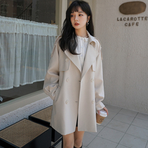 chic wind coat jacket female small sub 2022 spring autumn clothing new advanced design sense small crowd temperament Korean wind coat