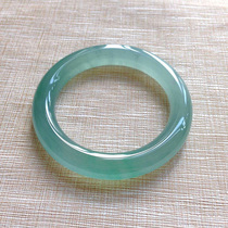 Jade raw stone chip bracelet Semi-ming material Custom ice species floating flower Yang green Violet natural jade bracelet wool jade