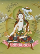 Big white umbrella cover Buddha mother heart curse