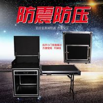 Hongjin 10u12U16U20u amplifier cabinet Mixer box Hydraulic rod shockproof air box three door cabinet