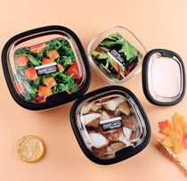 New Lotbutton glass cover simple heat-resistant glass crisper lunch box microwave oven oven