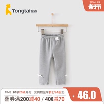 Tong Tai Chunqiu November -4 - year-old baby girl baby casual outside tightness waist pants to beat bottom pants