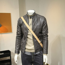 Spring soft leather clothes mens motorcycle jacket leather mens tide 2021 handsome leather jacket mens coat explosive trend