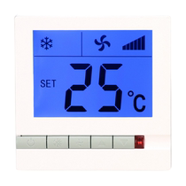 Central air conditioning thermostat LCD three-speed intelligent switch water Machine fan coil line controller general control panel