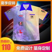 Helong custom match dart suit Training team uniform Private custom thermal transfer indoor electronic dart team suit