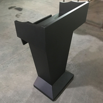 Stainless steel podium Podium Welcome desk Black paint reception desk Consultation desk Site pre-class commentary desk