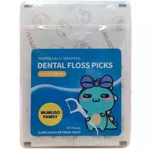 Hibiscus life 50 independent dental floss sticks ultra-fine disposable tooth picking line easy to carry home-mounted toothpick