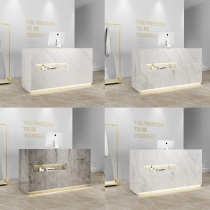 Imitation marble simple modern net celebrity clothing store bar counter cashier shop small beauty salon front desk reception desk