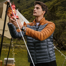 Nopoetry Landuvet clothes Mens autumn winter new high fluffy goose down windproof and warm light and breathable outdoor down liner