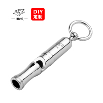 Outdoor Survival whistle titanium metal treble whistle EDC tool life-saving equipment Sports custom silver 0614