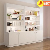  Display cabinet Cosmetics display cabinet Partition container shelf display rack Pharmacy display cabinet Beauty salon product display cabinet