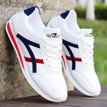 Summer Men Shoes 2022 New Tide Leather Face Aggan Sneakers Men 100 Hitch Deodorant Casual Running Little White Shoes