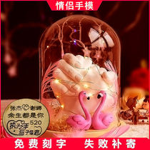 Hand Model Plaster Couple Hand Model Making Homemade Souvenirs One Anniversary Gift for Girlfriend