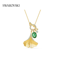 Swarovski STUNNING ginkgo leaf shape female necklace jewelry to give girlfriend gift