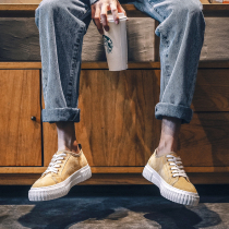 Tide brand 2021 autumn new canvas shoes men Korean fashion casual shoes men shoes breathable increased versatile board shoes men