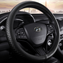 Hyundai Tucson Sonata IX35IX25 Langdong Rena led Festa Shengda leather car steering wheel cover