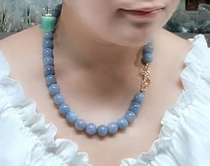 Sea Sapphire necklace handstring ear crash ring