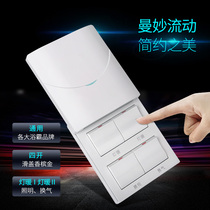 Four-in-one lamp warm bath switch 4 open bulb heating four open ceiling switch white bathroom light warm Universal