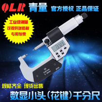 Qinghai measuring tool green digital digital display electronic small head (spline) micrometer scale card 0-25-150-175MM