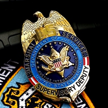 American Fans Metal Badges Chest Chapter Outdoor Gift Badges Commemorative Badge Cap Emblem Pure Brass and TV props