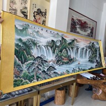3 5 times 1 meter Zhang two cornucopia calligraphy and painting Chinese painting scrolls to frame the living room office one of the waterfalls