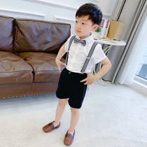 Childrens suit suit handsome British boy dress wedding suit Korean birthday flower girl piano performance spring and summer