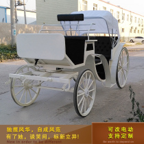 European-style Wedding Photography Carriage Scenic Spot Reception For Passenger Sightseeing Tours Electric Wagyu Floor Trays Display Wagons