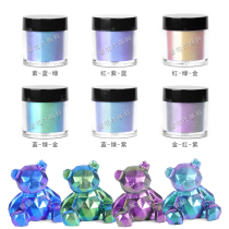 Chameleon pearl powder DIY slime angle color change nail makeup magic mirror laser flash powder paint