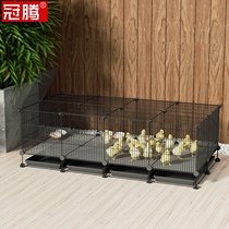 Rat cage Home outdoor breeding cage Large encrypted bold chicken cage Duck goose automatic dung cleaning pet nest