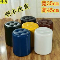 High 45 dressing stool beauty stool sofa foyer changing shoes stool fart squatting round Pier small leather Pier high coffee table stool computer chair