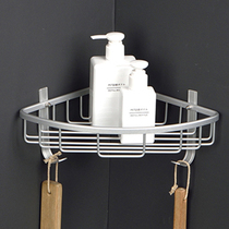 Bathroom rack toilet tripod bathroom corner rack non-perforated wall storage single layer single layer
