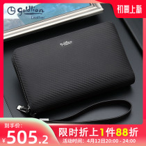 Kinley to hand bag mens 2022 new fashion genuine leather hand grip bag large capacity multifunction cow leather tide mens hand bag