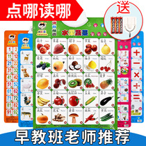  Childrens cards point reading literacy sound wall chart 0-2 baby 6 educational toys early education 1 learning 3 Pinyin sound book