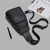 2022 new Amari Chest Bag Men Genuine Leather Men Skew Satchel Business Headlining Bull Leather Single Shoulder Bag Casual