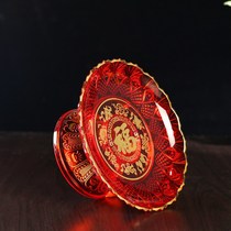 Buddhist Supplies Buddhist Hall for the use of plastic crystal glued fruit sauces with fruit tray for fruit tray