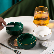 Nordic Wind Living Room Decoration Ashtrays Creativity Individuality Trend Home 2021 Ceramic anti-fly ash smoke-proof Smell God