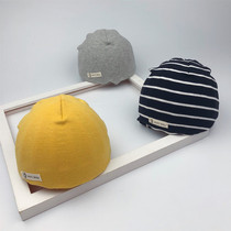 Baby hats spring and autumn boys thin childrens hat cotton knitted childrens tide Korean infant summer