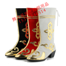 Tibetan dance shoes Dance boots Qiang dance boots Mongolian shoes Xinjiang dance boots Ethnic minority long-barrel womens boots