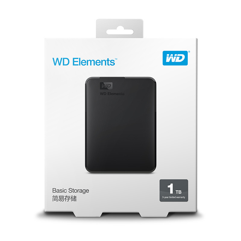 Wd Western Data 1T Mobile Hard Disk 1TB Western Mobile Hard Disk 500G New Element USB3.0