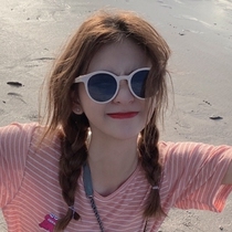 Sunglasses female summer sunscreen personality seaside cute fashion wild sunglasses female tide UV protection suitable for small face